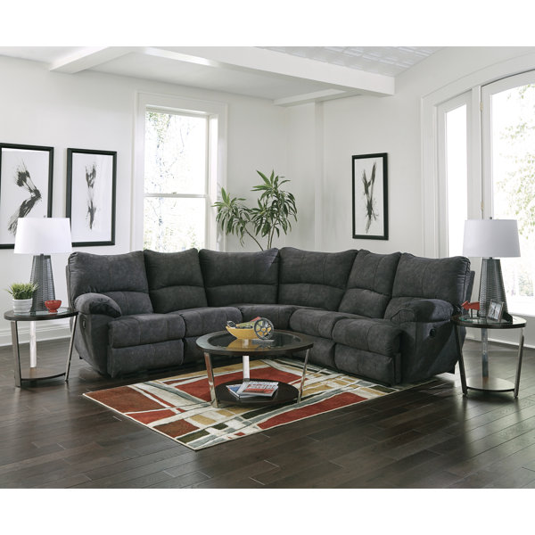 Latitude Run® 2 Piece Upholstered Reclining Sectional Wayfair